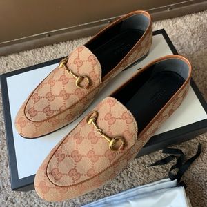 Gucci
Beige Jordaan GG Canvas Loafers
